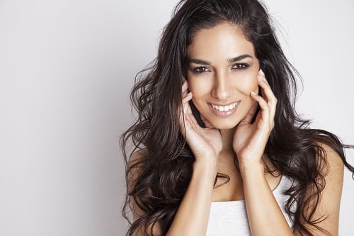 Smiling brunette beauty